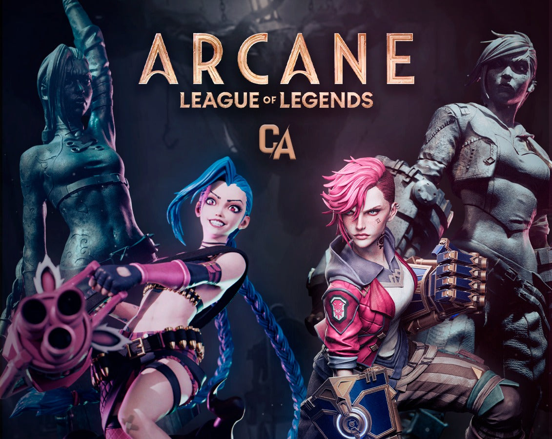 Arcane - Vi 3D Printed Statue Model Kit - Unpainted and Unassembled V1
