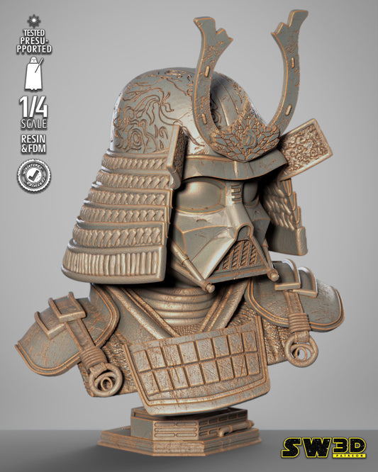 Darth Vader Samurai Bust (Star Wars) - 3D printed model kit (Fan Art)