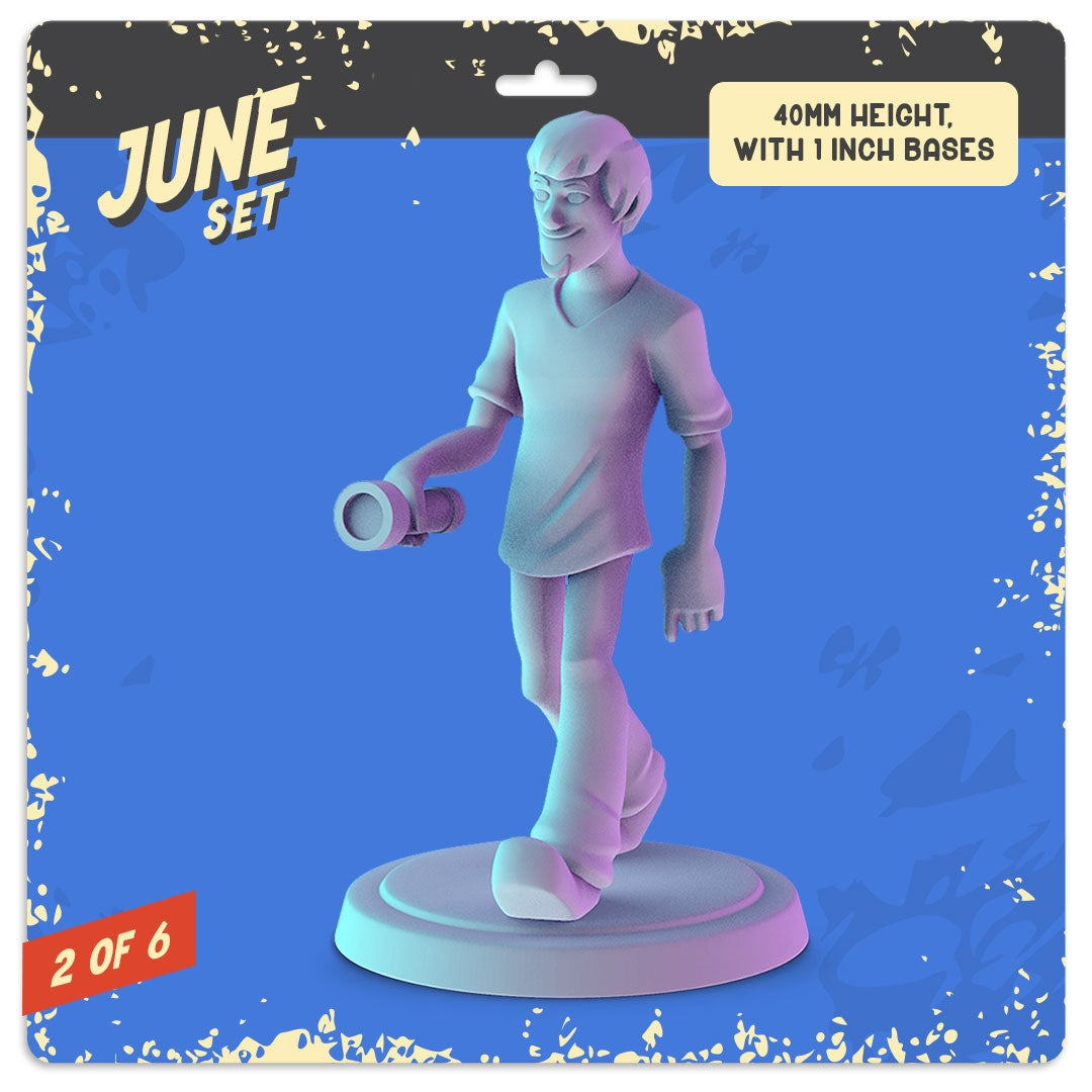 3D Printed Minis - Scooby Doo, Velma Shaggy, Fred, Daphne, Ghoul Miniature