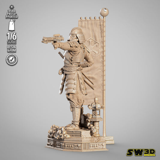 Stormtrooper Samurai (Star Wars) - Fan Art - 3D Print Model Kit