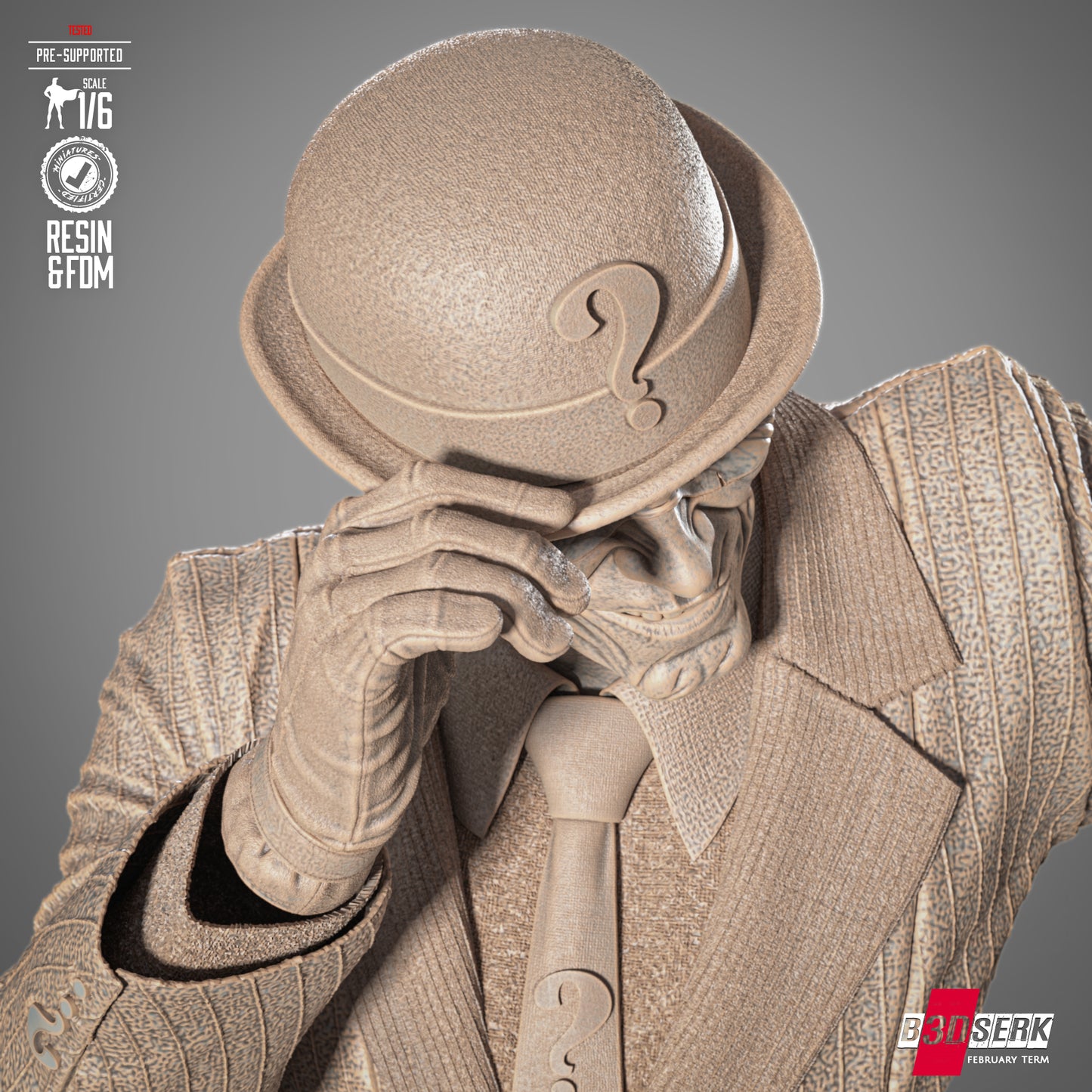 The Riddler (Batman) 3d Printed 6 or 12 Scale Statue Model Kit