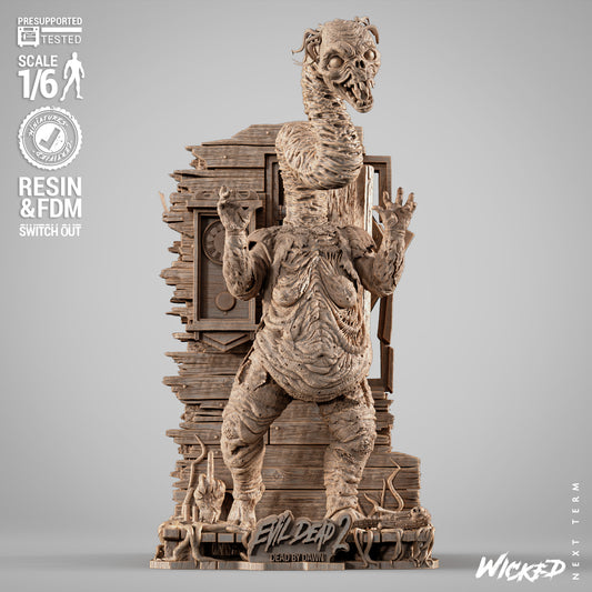 Henrietta (Evil Dead 2) 3D Printed Sculpt - Scales 6 & 12 - Fan Art