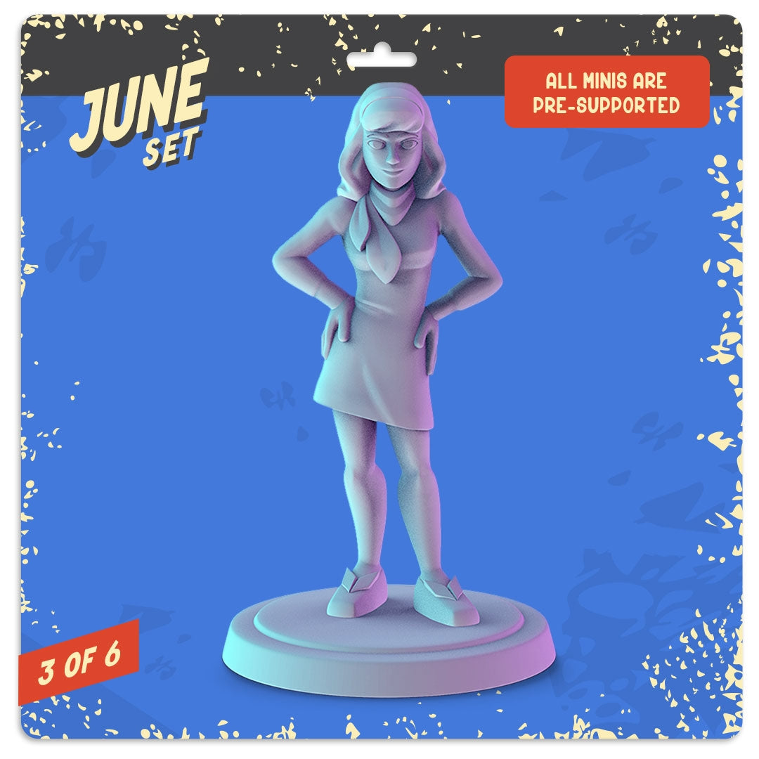 3D Printed Minis - Scooby Doo, Velma Shaggy, Fred, Daphne, Ghoul Miniature