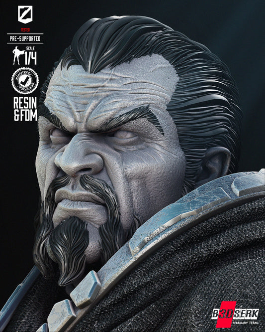General Zod Portrait (Fan Art) - 4 or 8 scale - 3D Print kit