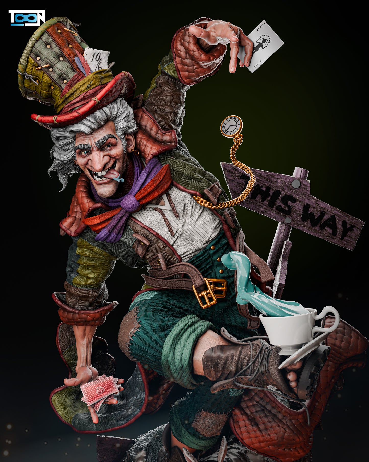 Mad Hatter - 3D Printed Statue - 6 Scale / 8 Scale Model Kit