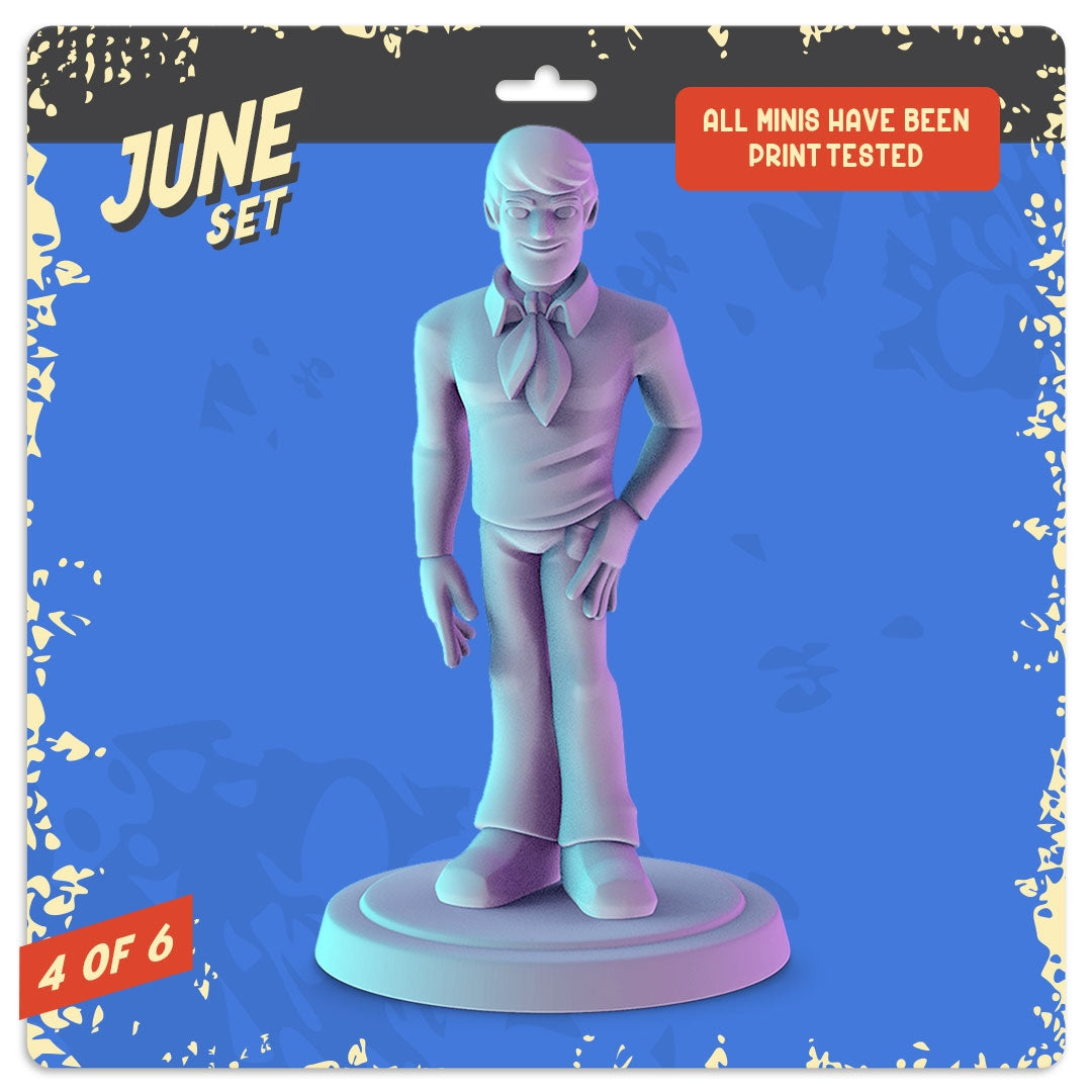 3D Printed Minis - Scooby Doo, Velma Shaggy, Fred, Daphne, Ghoul Miniature