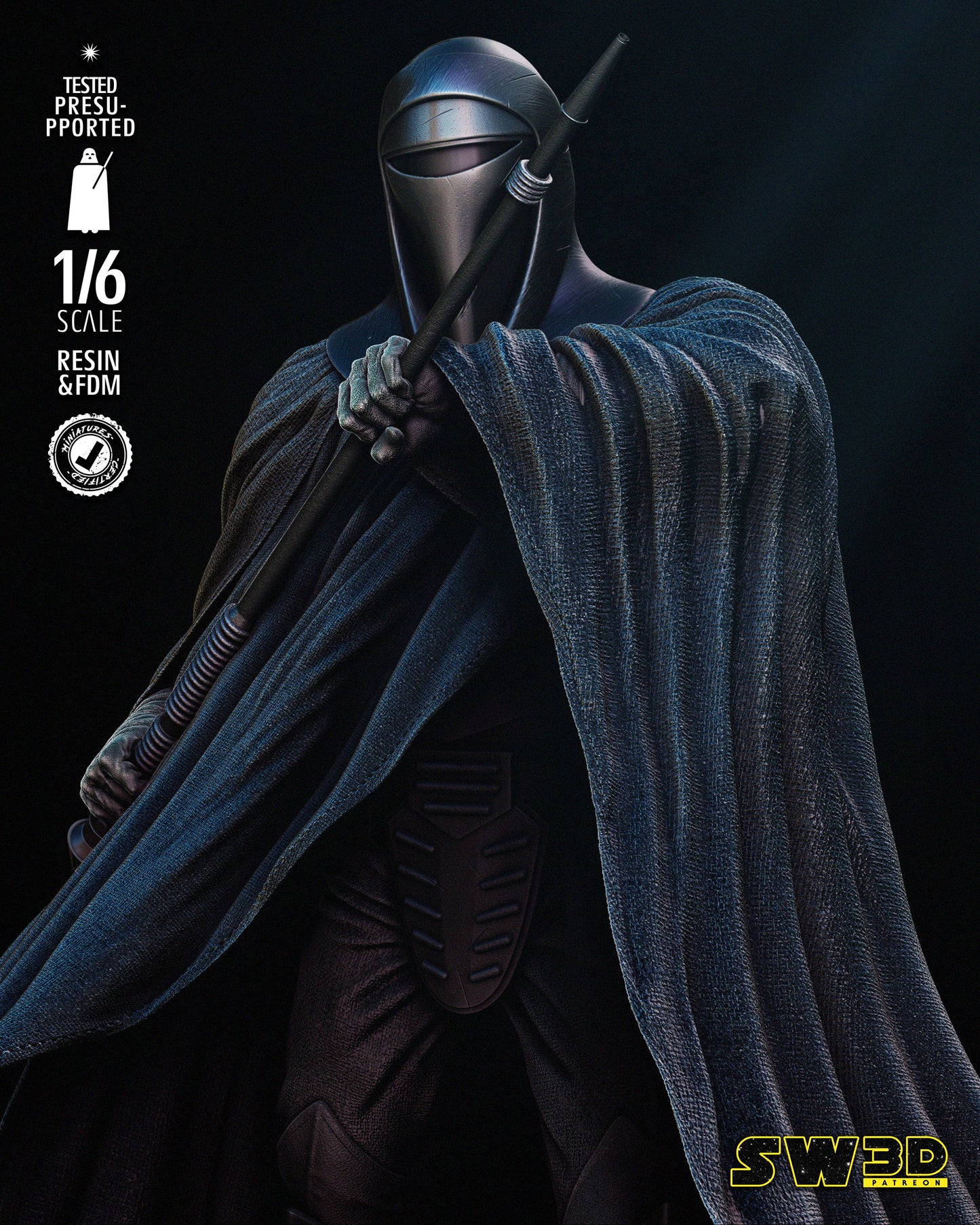 Emperor Royal Guard (Star Wars) Fan Art - 6th or 12th scale - 3D Printed