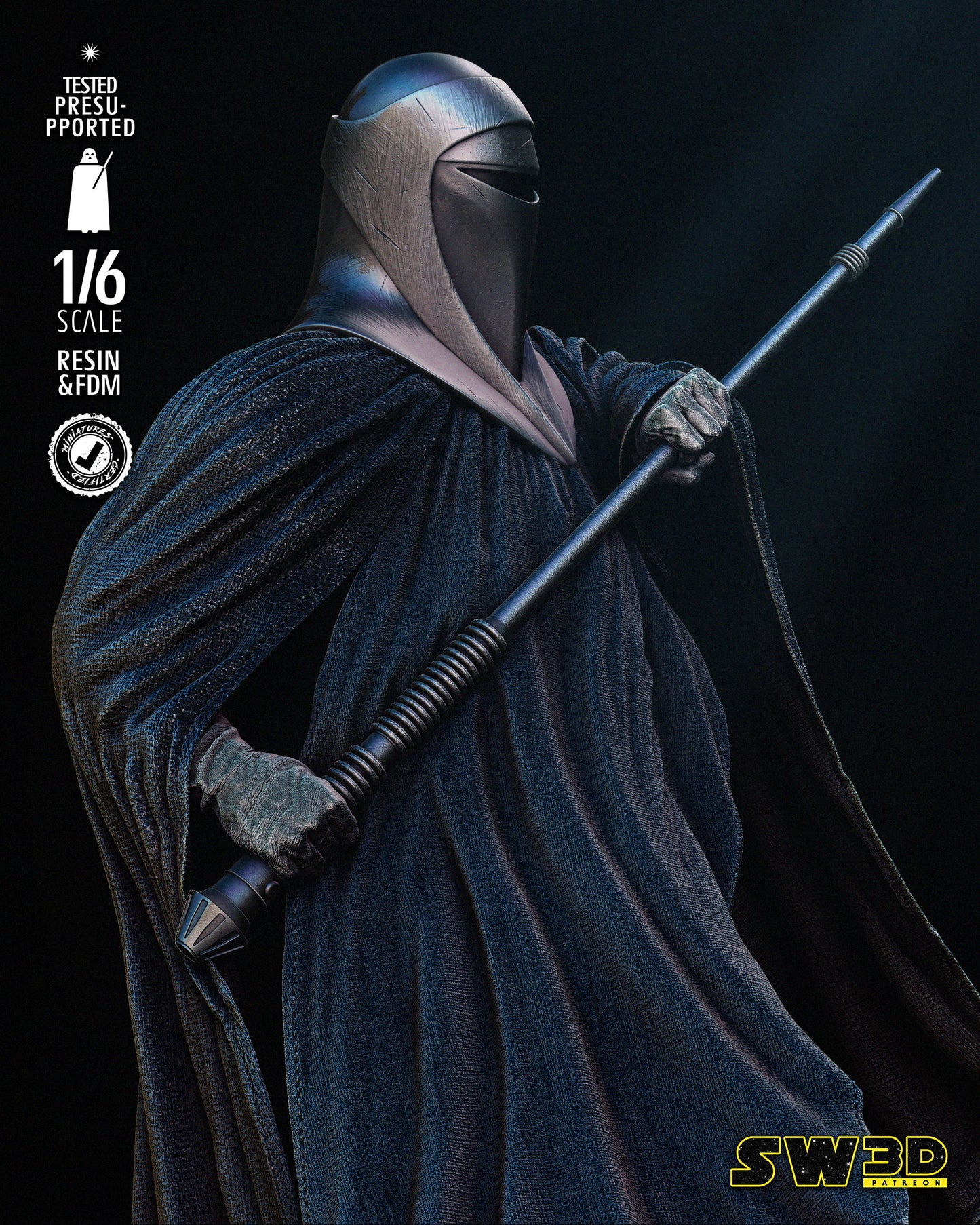 Emperor Royal Guard (Star Wars) Fan Art - 6th or 12th scale - 3D Printed