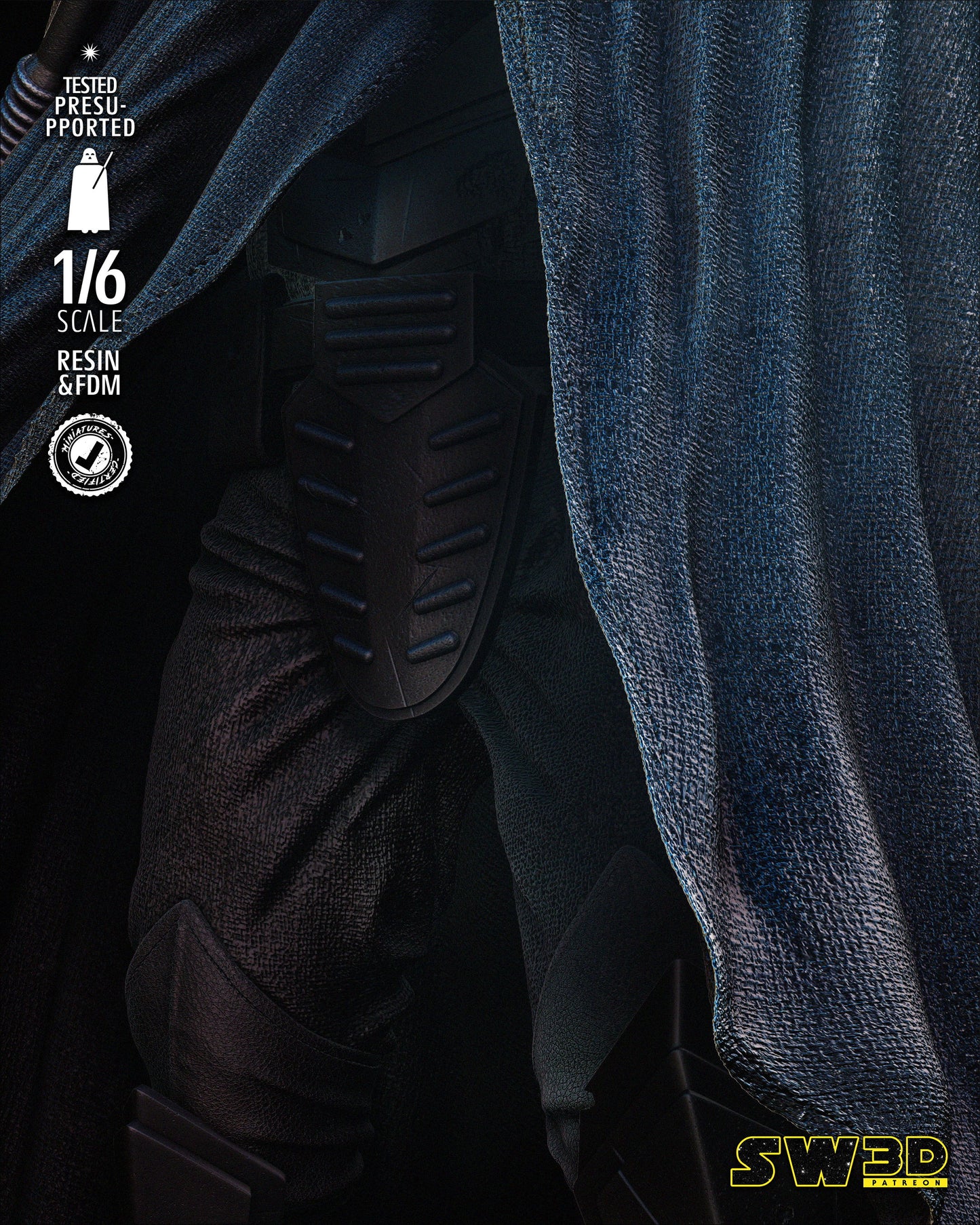 Emperor Royal Guard (Star Wars) Fan Art - 6th or 12th scale - 3D Printed