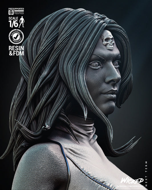 Mystique (Fan Art) Statue - 6 or 12 scale (385mm - 193mm tall)- 3D Print kit