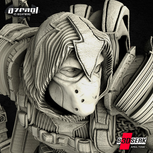 Azreal Statue (DC) 3D printed model Unpainted and Unassembled