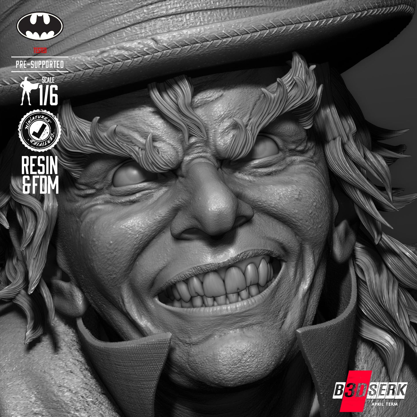 Mad Hatter (Sculpt) 3d Print - Unpainted model kit