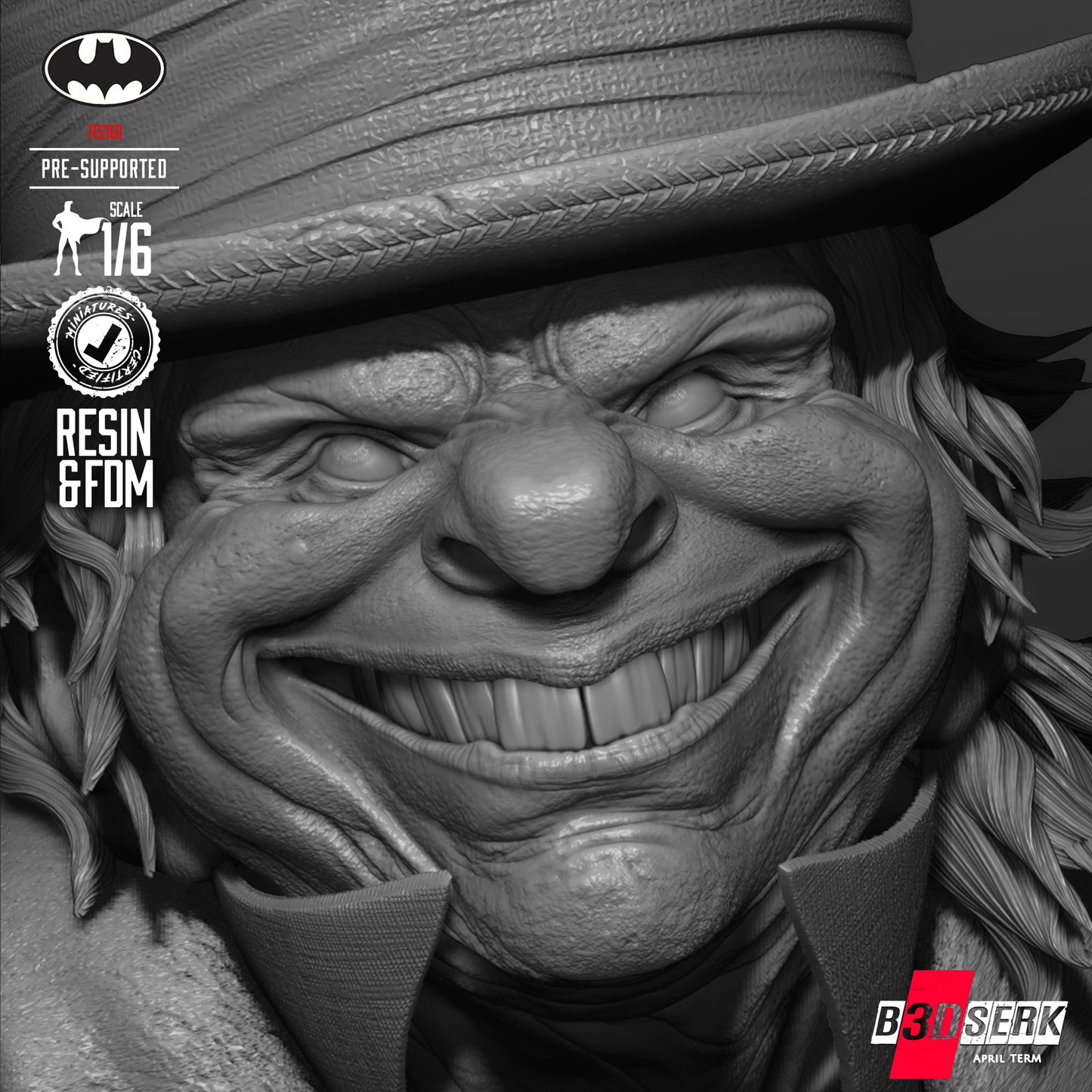 Mad Hatter (Sculpt) 3d Print - Unpainted model kit