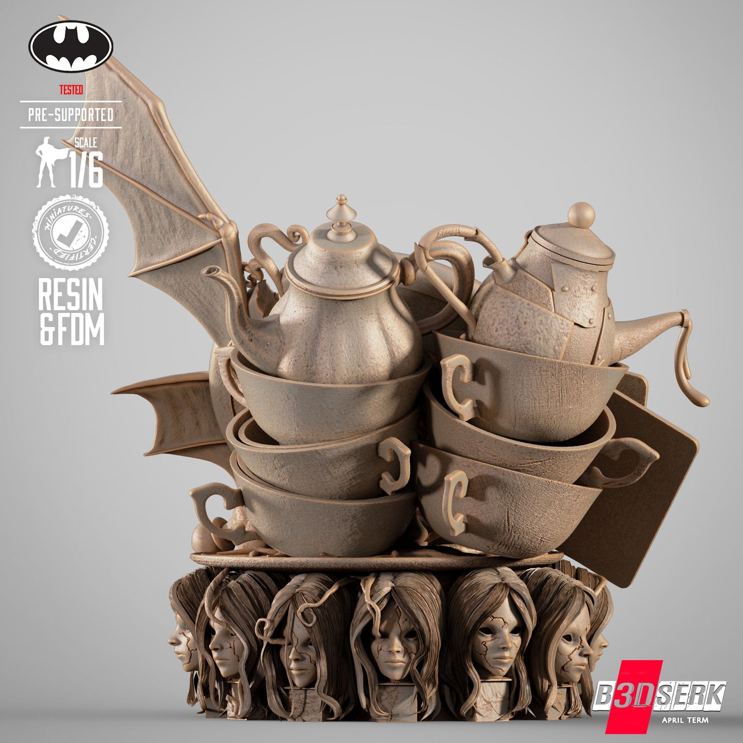 Mad Hatter (Sculpt) 3d Print - Unpainted model kit