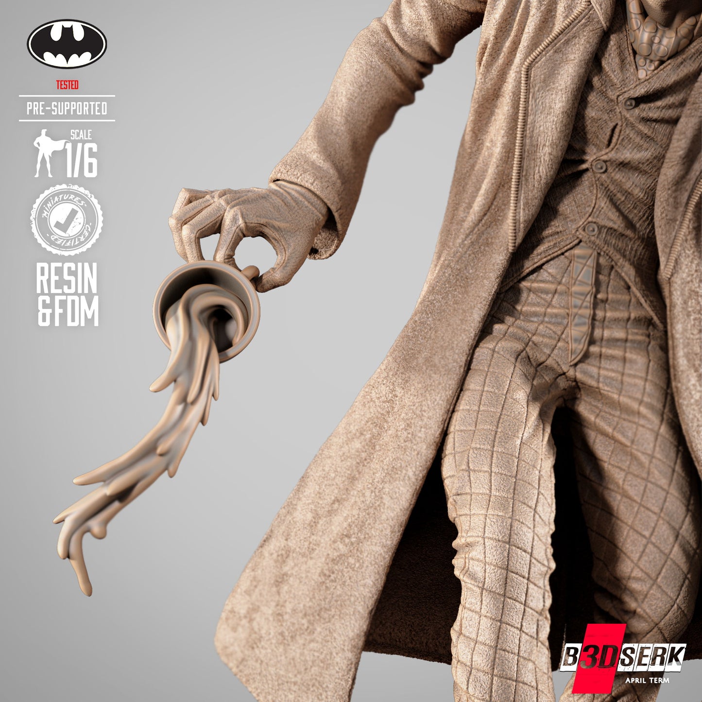 Mad Hatter (Sculpt) 3d Print - Unpainted model kit
