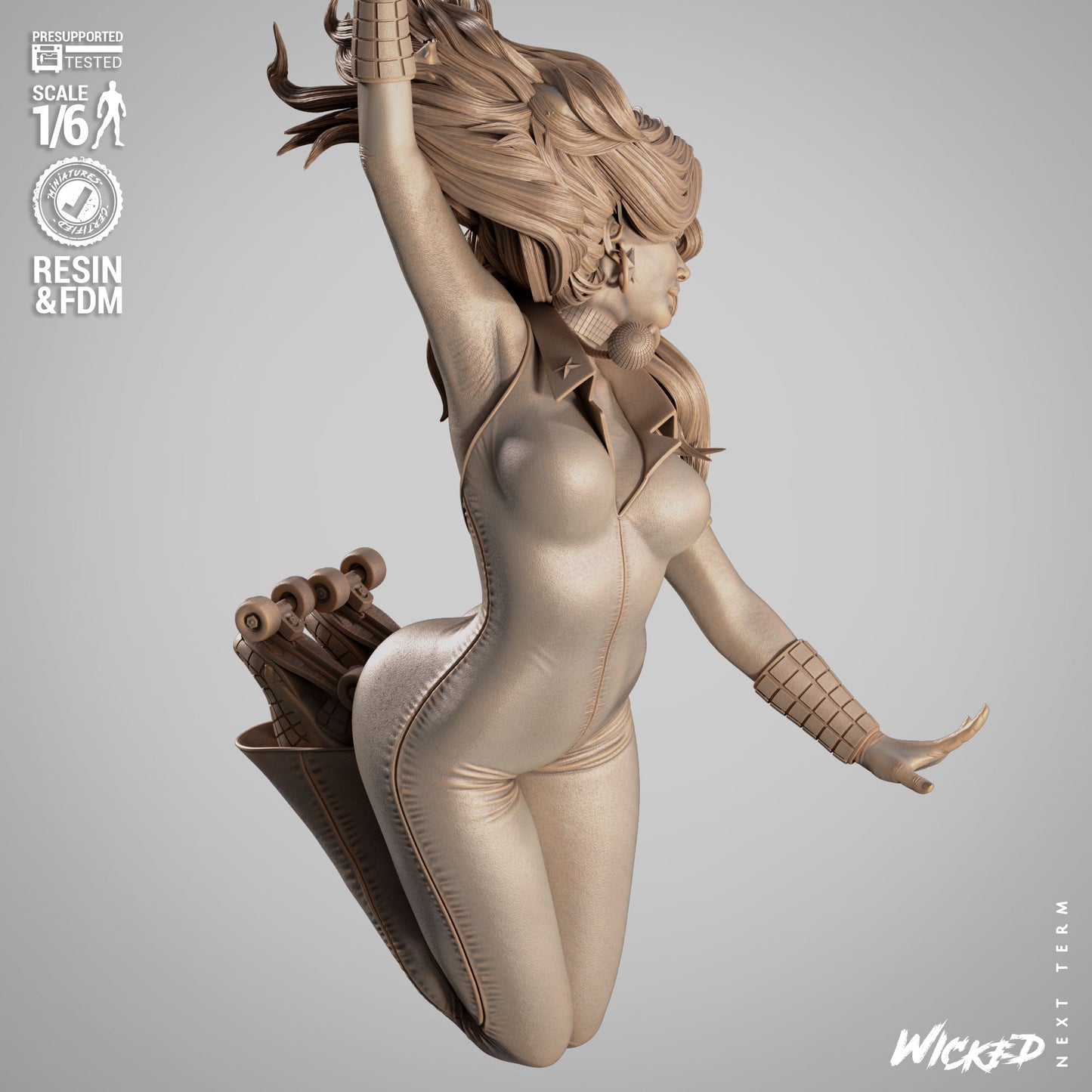Dazzler Sculpt (Fan Art) - 1:6 scale 3d Printed kit