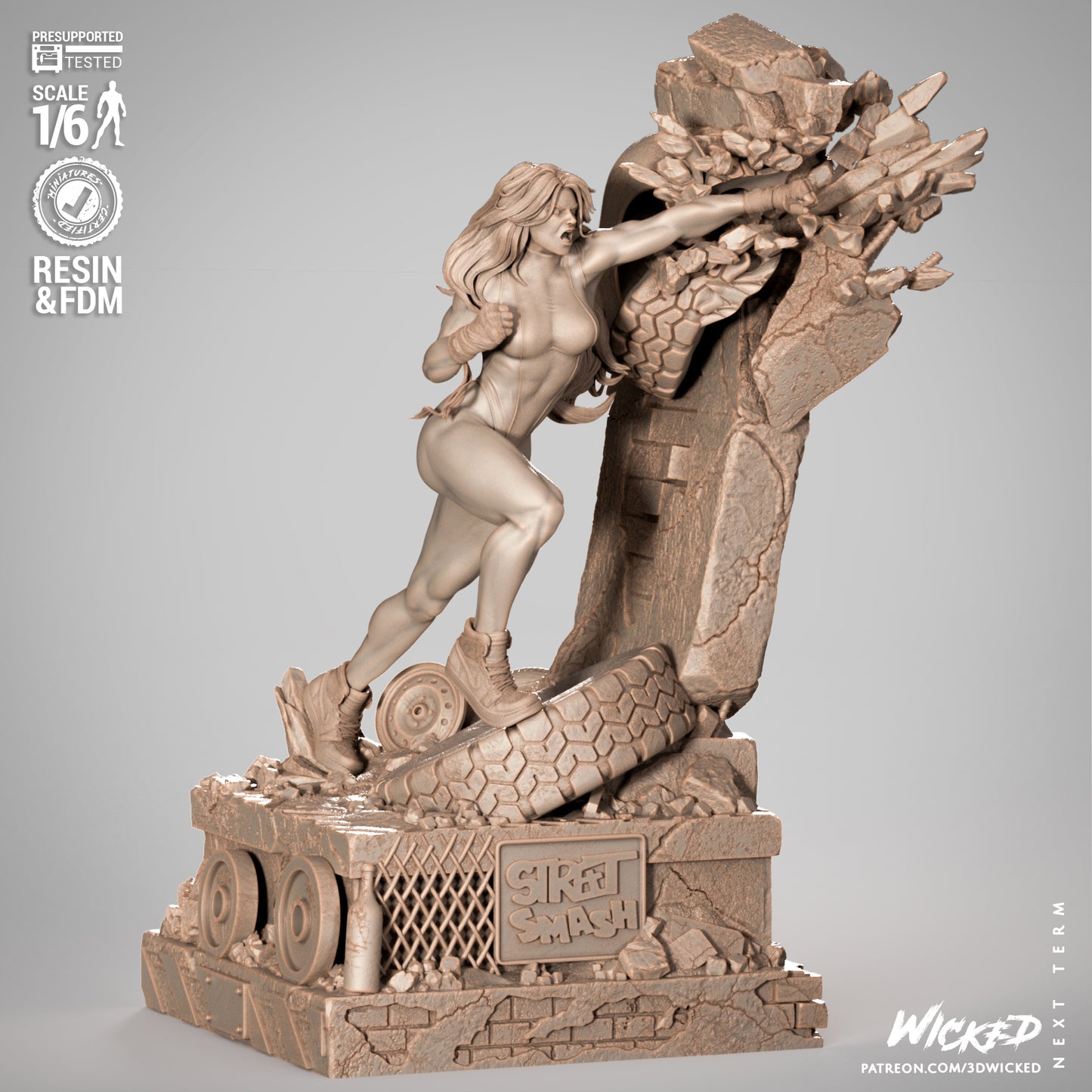 She-Hulk (Sculpt) 3d Print - Unpainted model kit