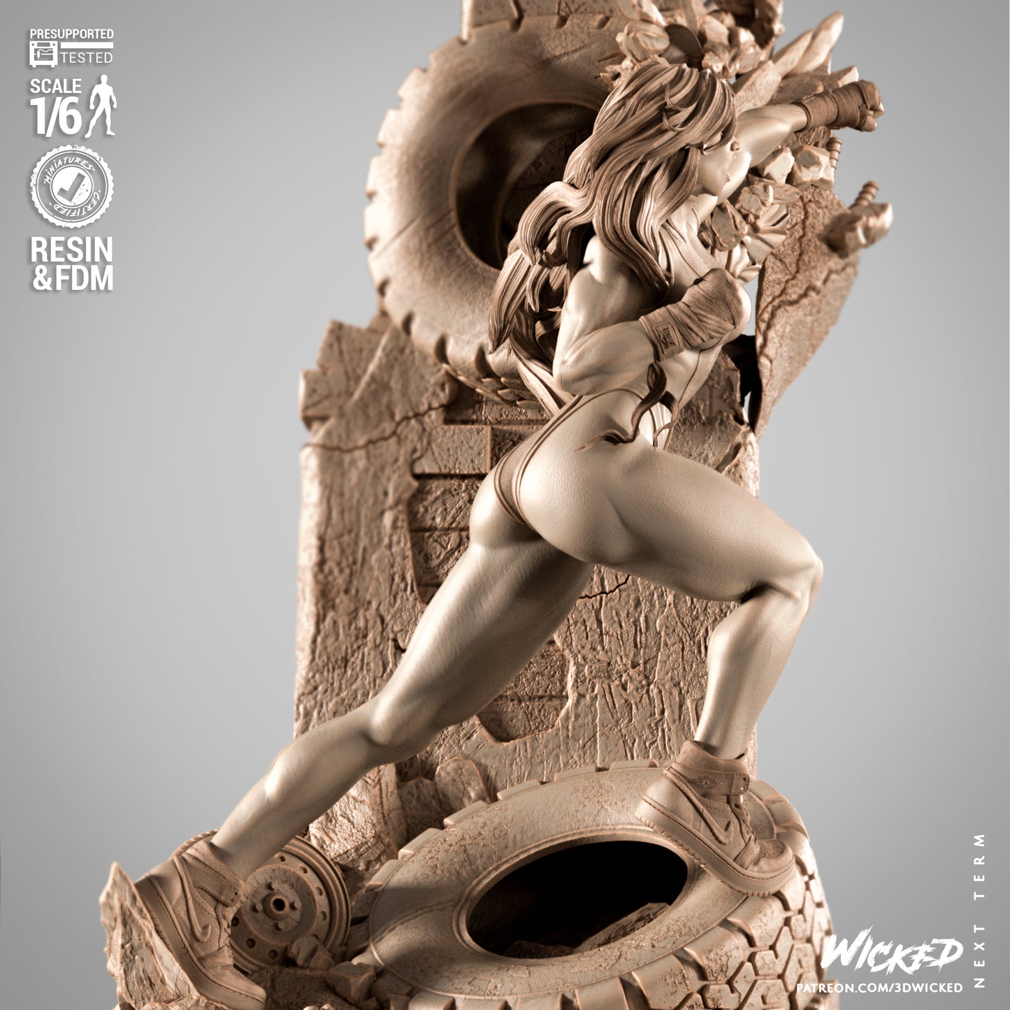 She-Hulk (Sculpt) 3d Print - Unpainted model kit