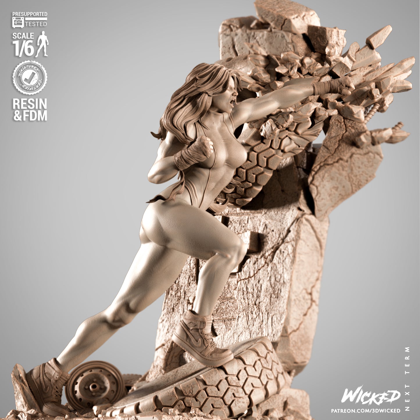 She-Hulk (Sculpt) 3d Print - Unpainted model kit