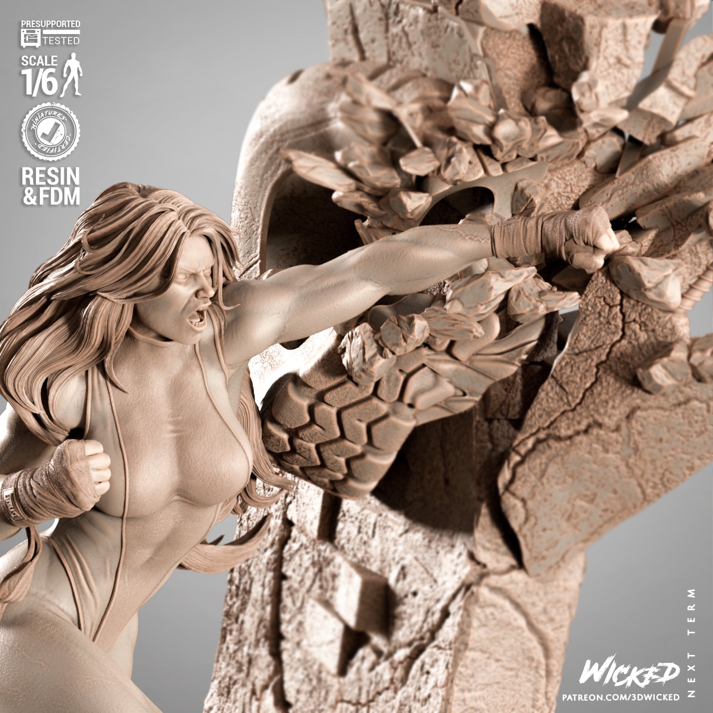 She-Hulk (Sculpt) 3d Print - Unpainted model kit