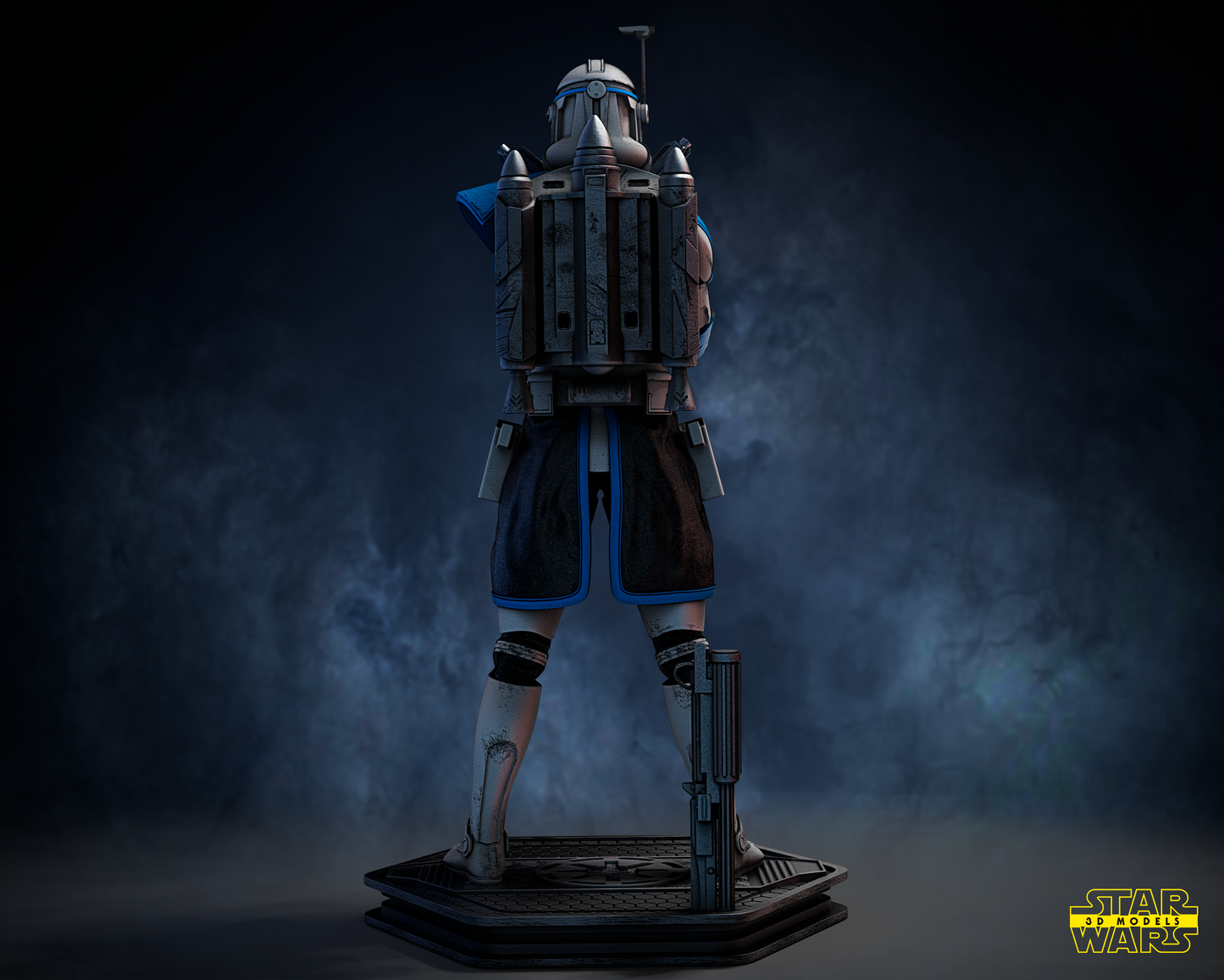 Captain Rex (Star Wars) Fan Art - 6th or 12th scale - 3D Printed