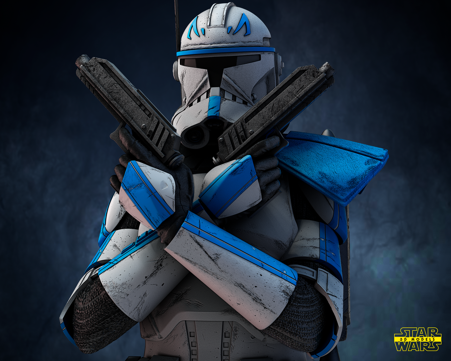 Captain Rex (Star Wars) Fan Art - 6th or 12th scale - 3D Printed