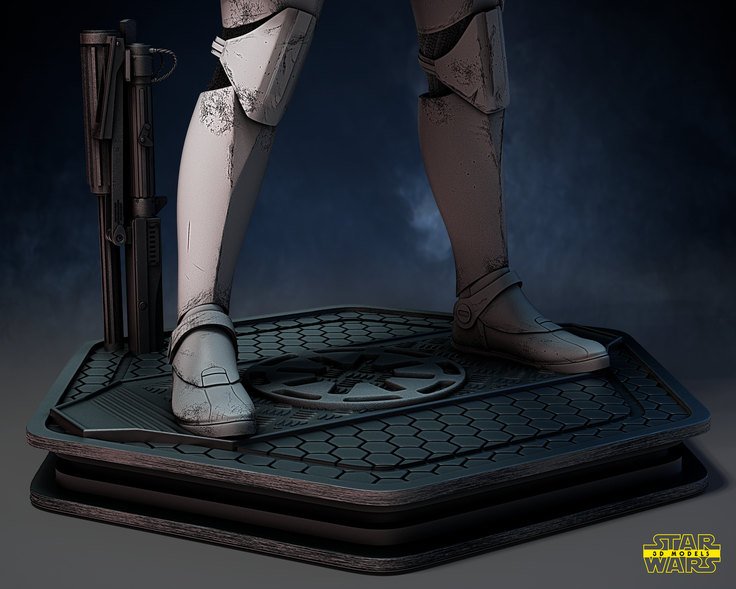 Captain Rex (Star Wars) Fan Art - 6th or 12th scale - 3D Printed