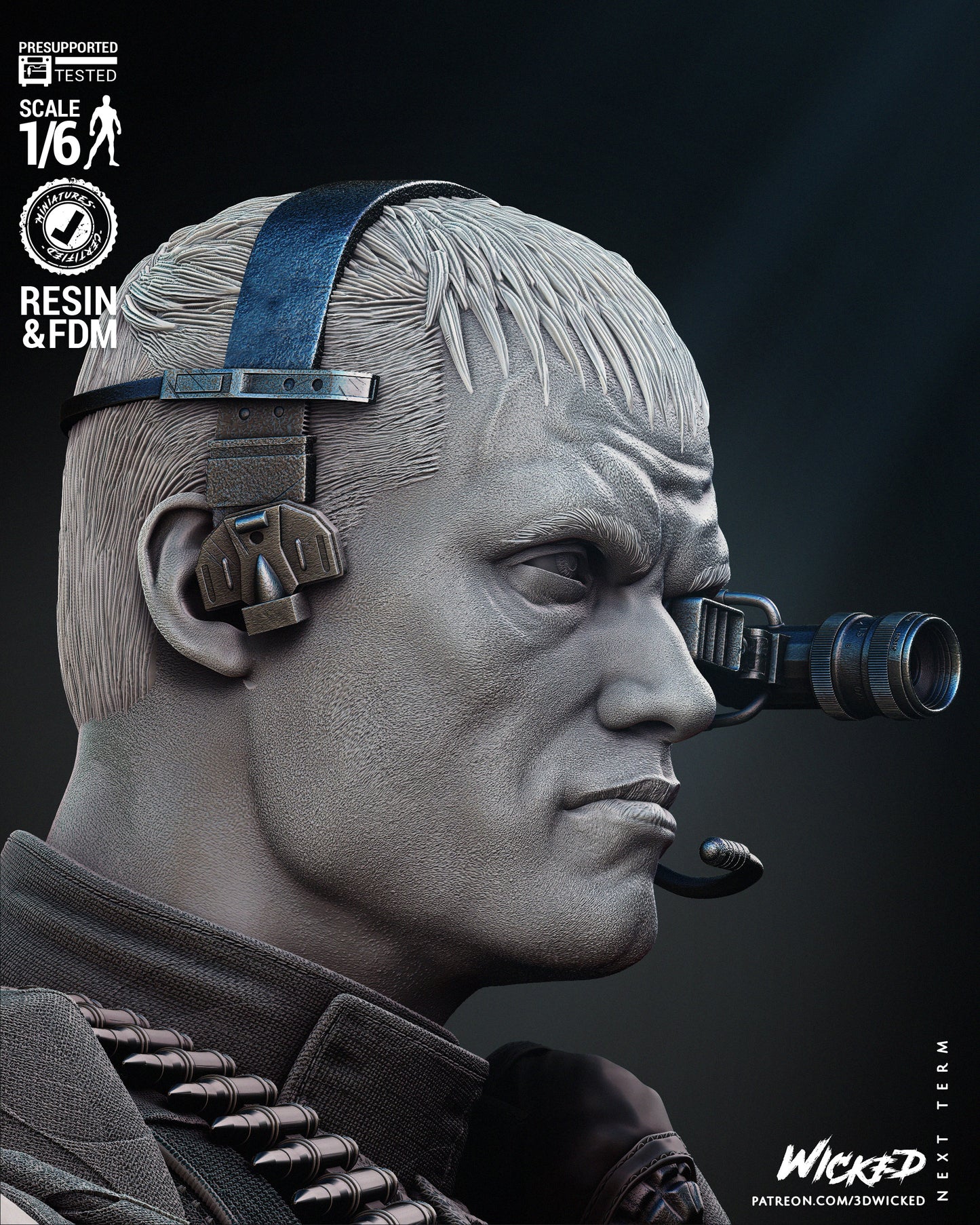 Universal Soldier Diorama - Fan Art - 6 or 12 scale - 3D Print