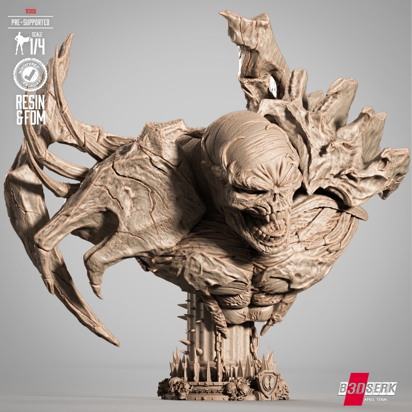 Curse of Spawn (Bust) 3d Print - Unpainted model kit