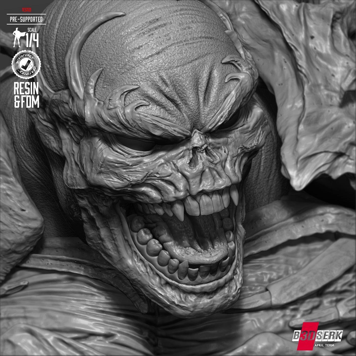 Curse of Spawn (Bust) 3d Print - Unpainted model kit