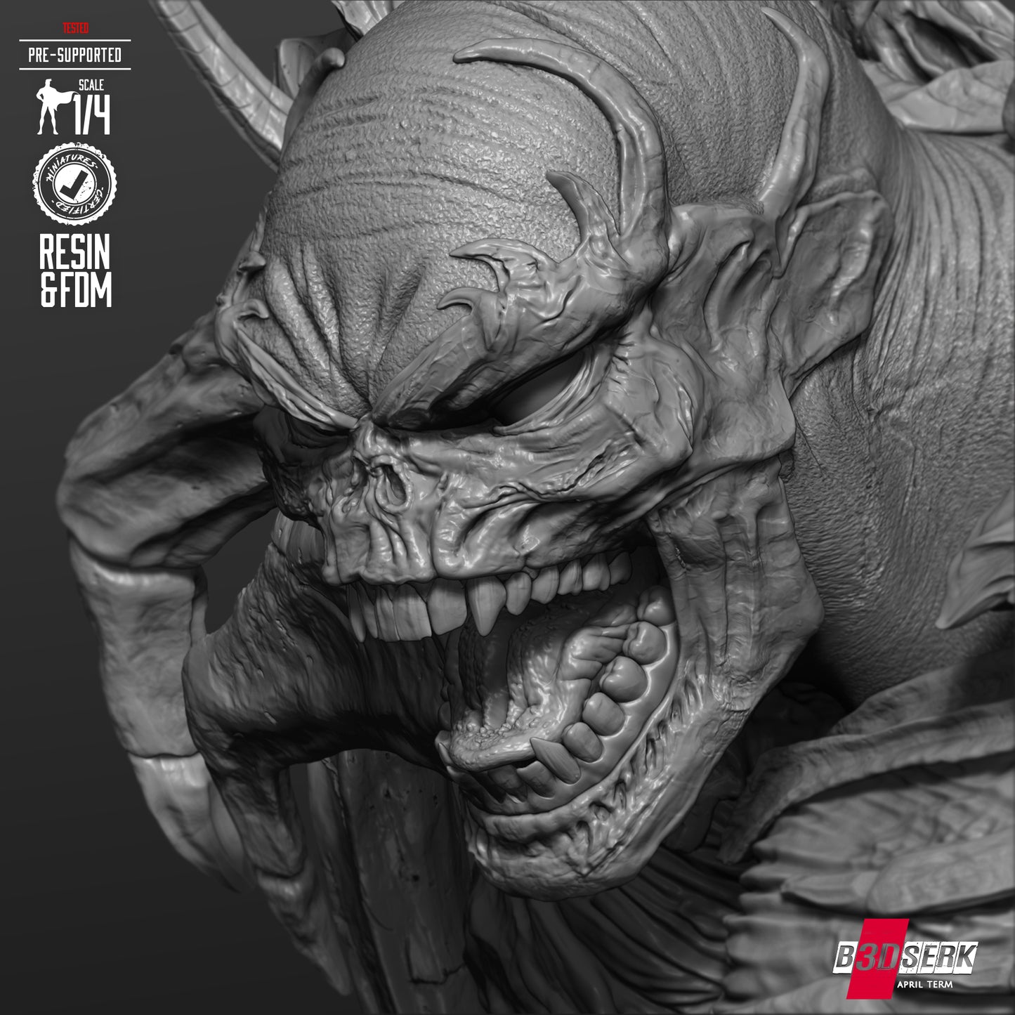 Curse of Spawn (Bust) 3d Print - Unpainted model kit