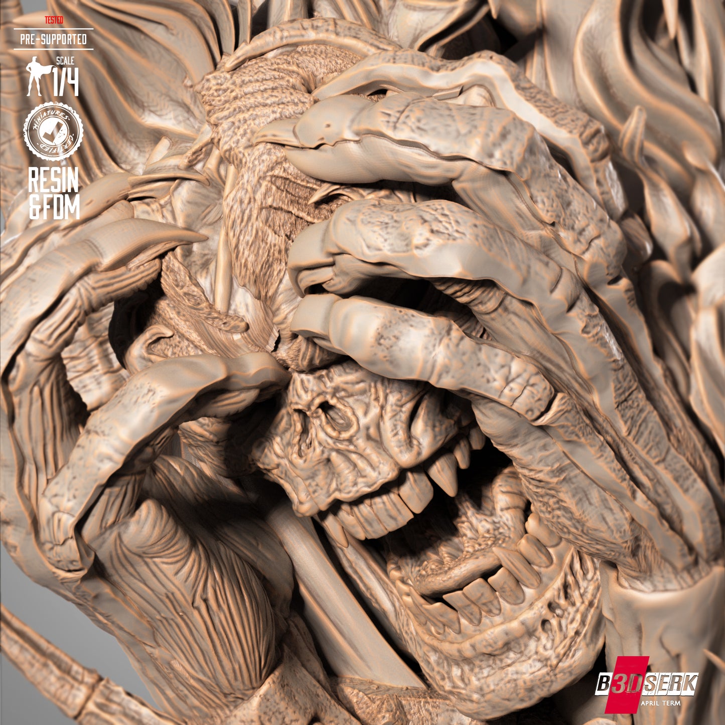 Curse of Spawn Head (Bust) 3d Print - Unpainted model kit