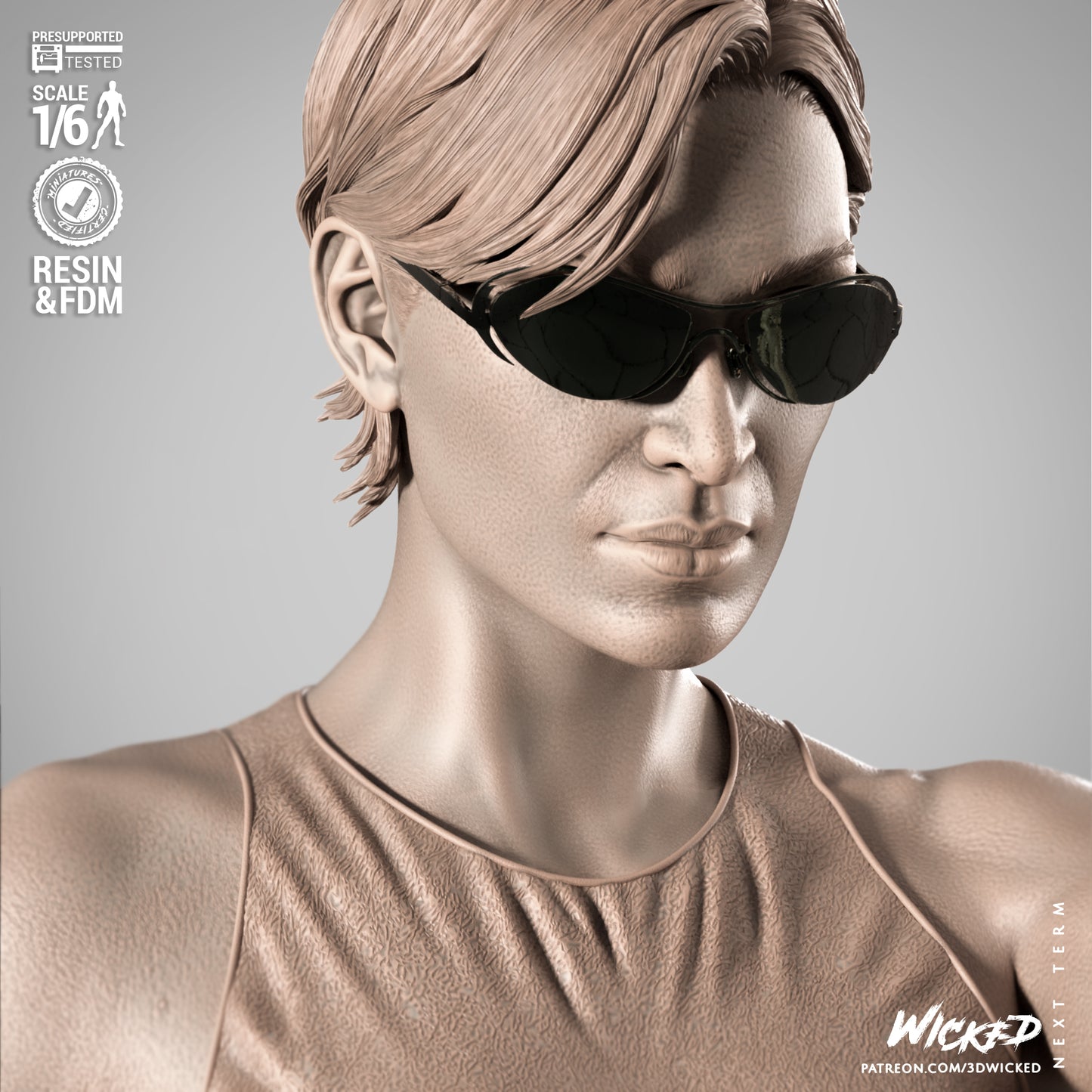 Trinity - The Matrix (Sculpt) 3d Print - Unpainted model kit