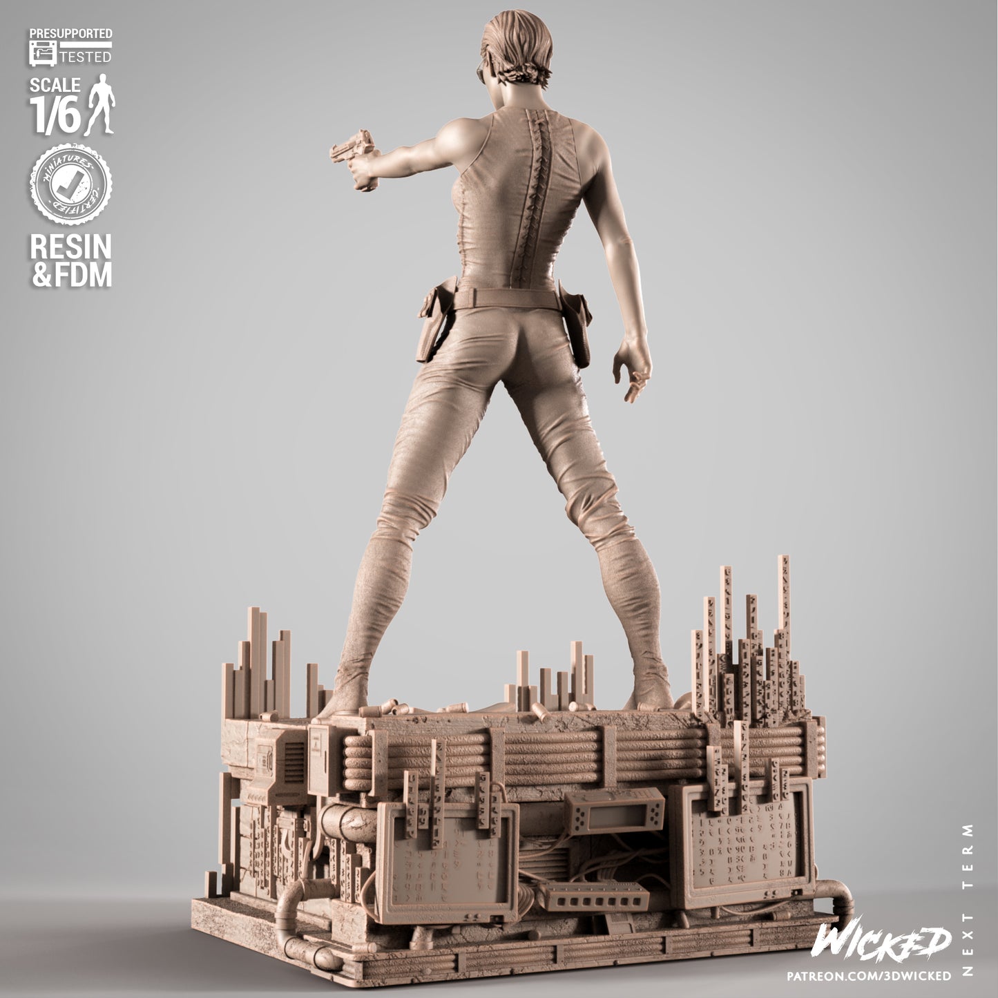 Trinity - The Matrix (Sculpt) 3d Print - Unpainted model kit