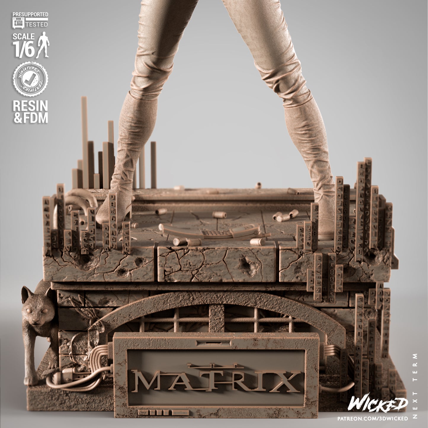 Trinity - The Matrix (Sculpt) 3d Print - Unpainted model kit
