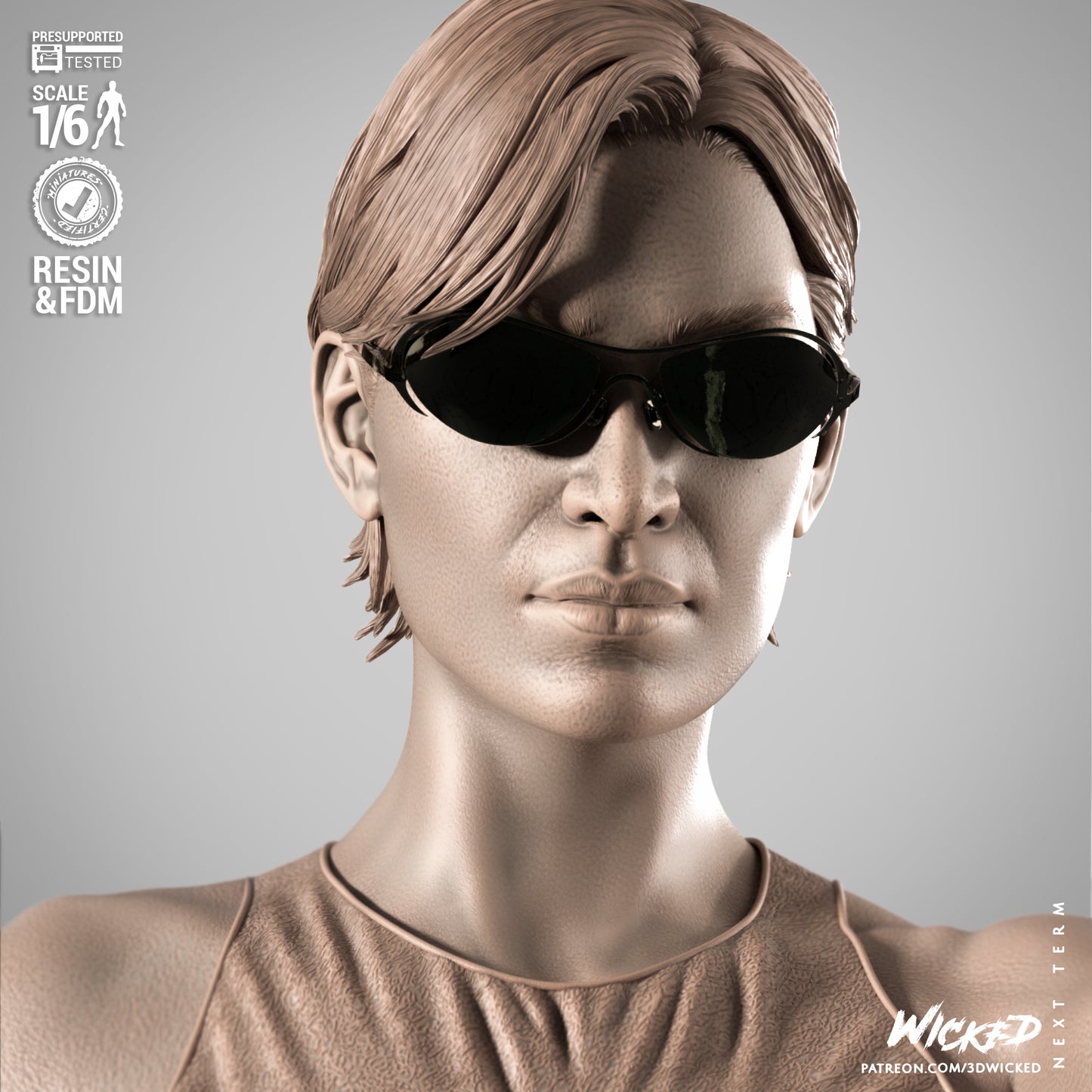 Trinity - The Matrix (Sculpt) 3d Print - Unpainted model kit