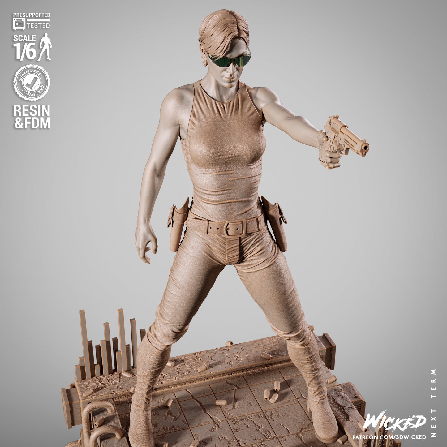 Trinity - The Matrix (Sculpt) 3d Print - Unpainted model kit
