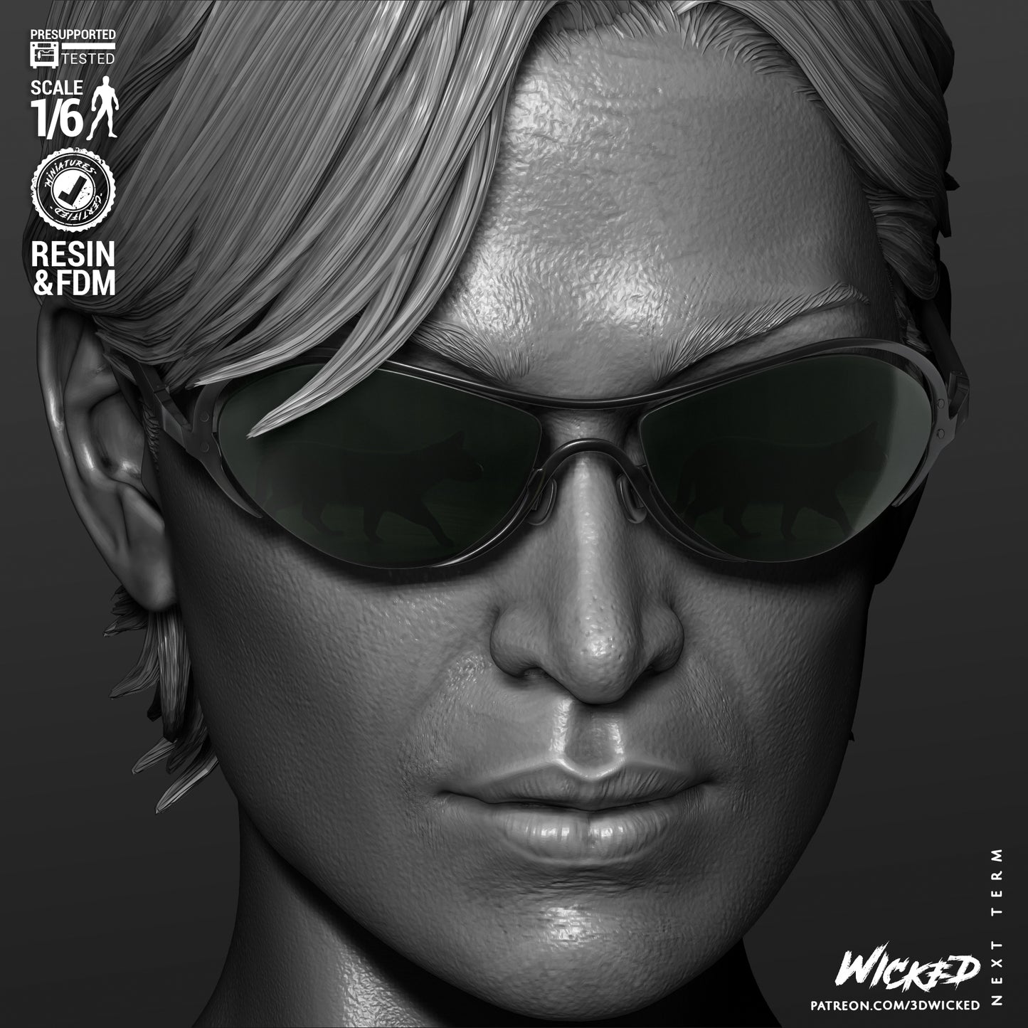 Trinity - The Matrix (Sculpt) 3d Print - Unpainted model kit