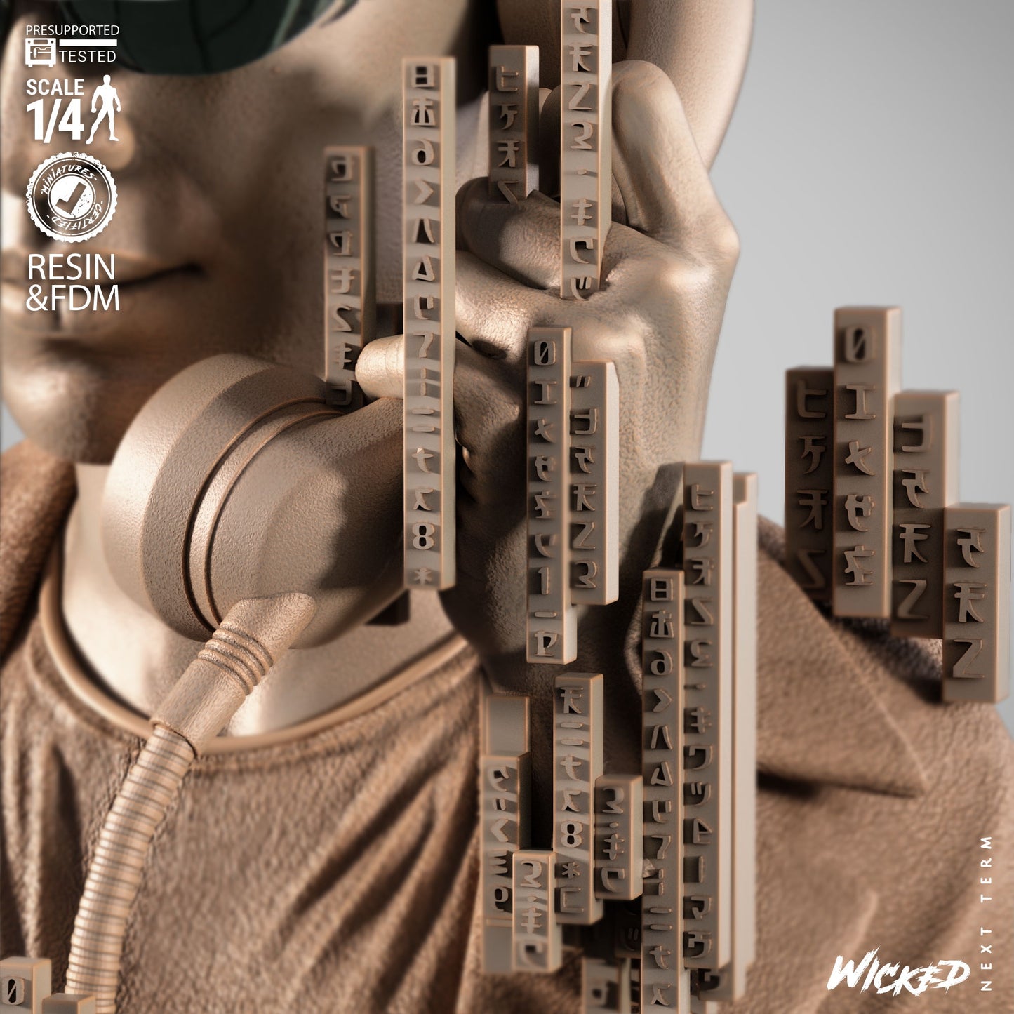 Trinity - The Matrix (Bust) 3D Print - Unpainted model kit - Fan Art