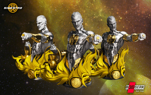 Sinestro Bust (DC) 3D Printed - Unpainted and Unassembled