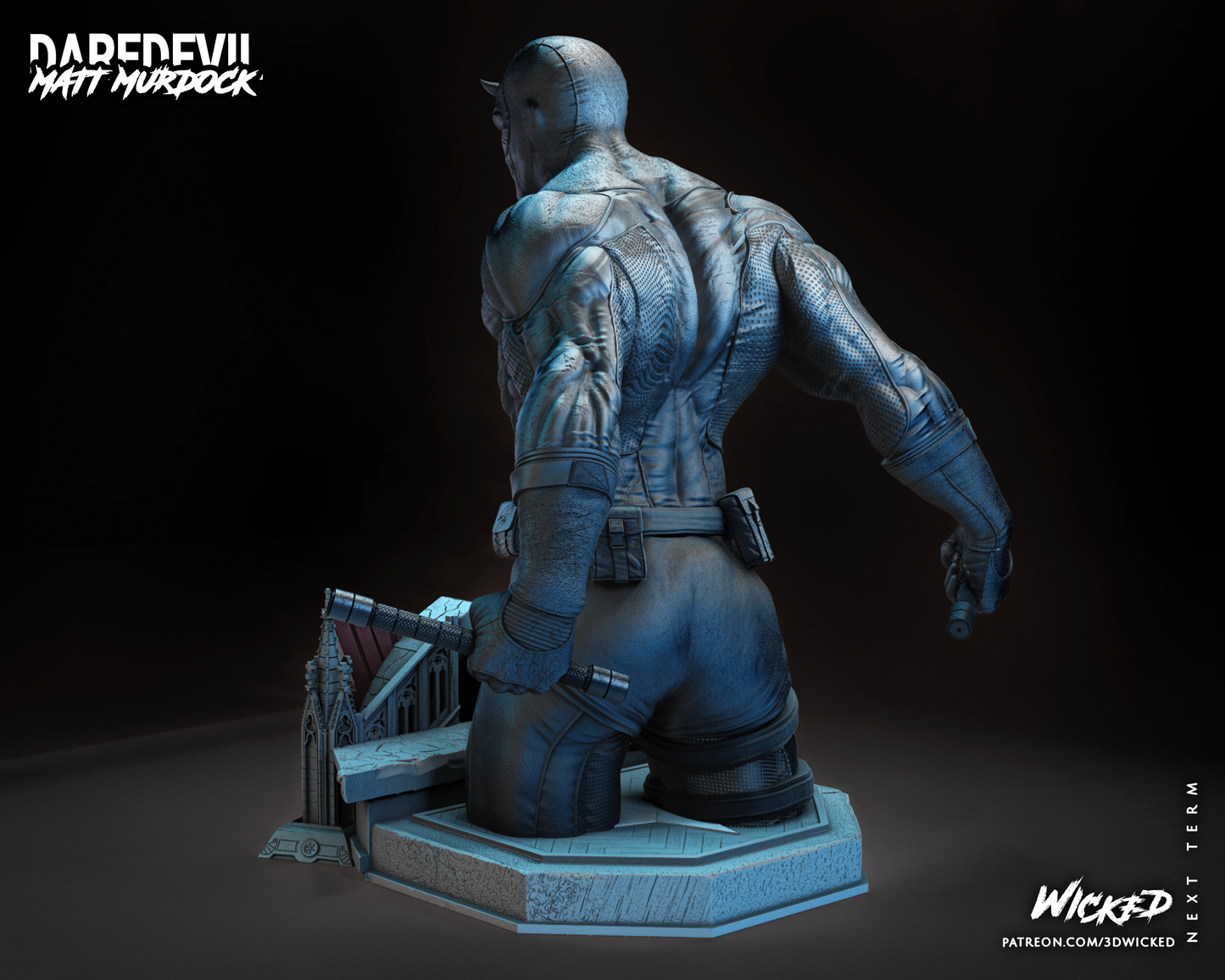 Daredevil Bust (Marvel) 3d Printed Bust