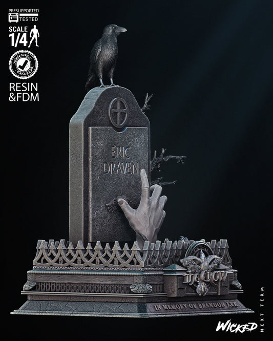 The Crow Tomb - 3d Printed 4 and 8 Scale - Fan Art (B3dserk)