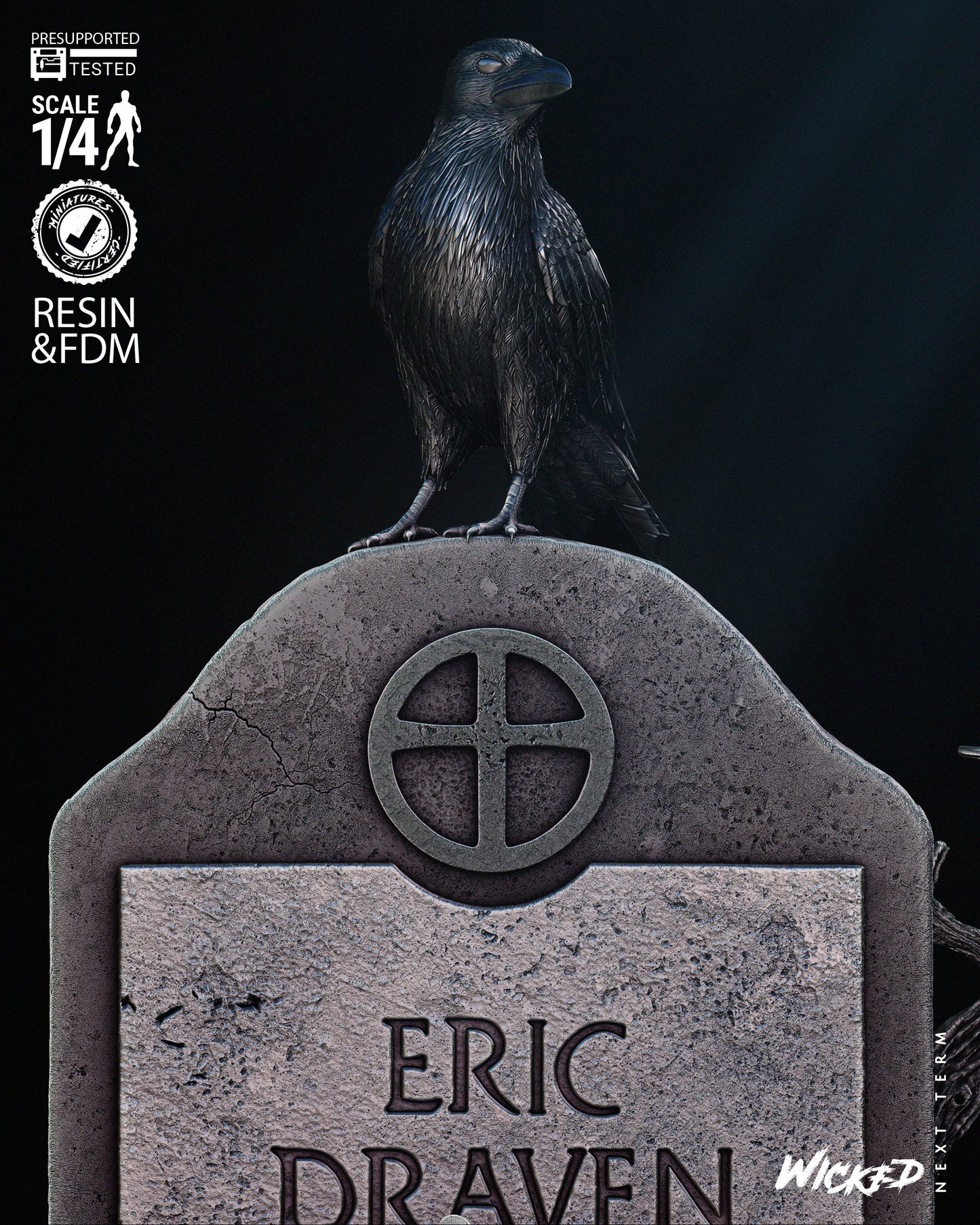 The Crow Tomb - 3d Printed 4 and 8 Scale - Fan Art (B3dserk)