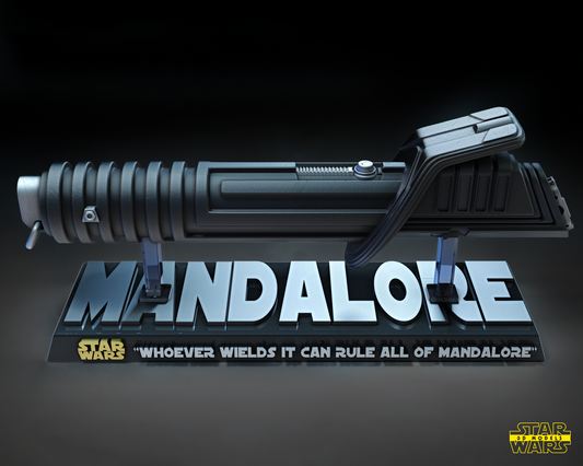 Dark Saber (Star Wars) Fan Art - 1:1 or 1:2 Scale (300mm or 150mm Long) - 3D Printed