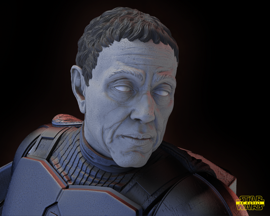 Moff Gideon Sculpture (Fan Art) Star Wars - 1:6 or 1:12 Scale (310mm or 155mm) - 3D Printed
