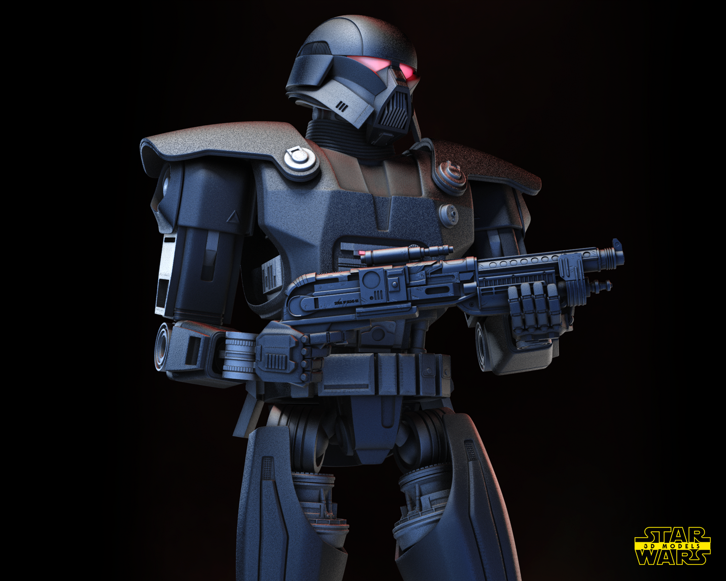 Dark Trooper Statue (Fan Art) Star Wars - 6 or 12 Scale (330mm or 165mm) - 3D Printed
