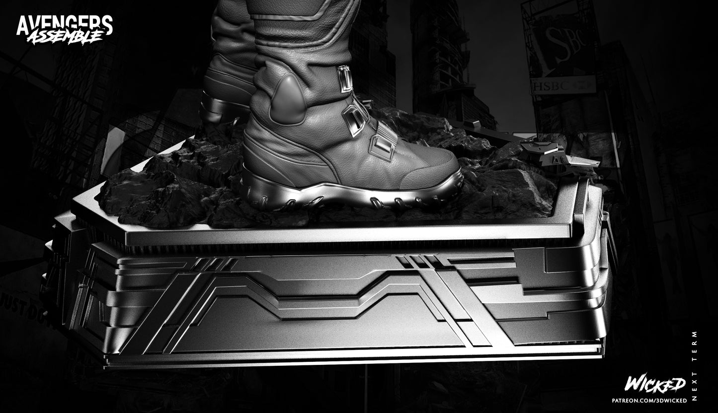 Captain America (First Avenger) 3D Printed Sculpt - Scales 6 & 12 - Fan Art