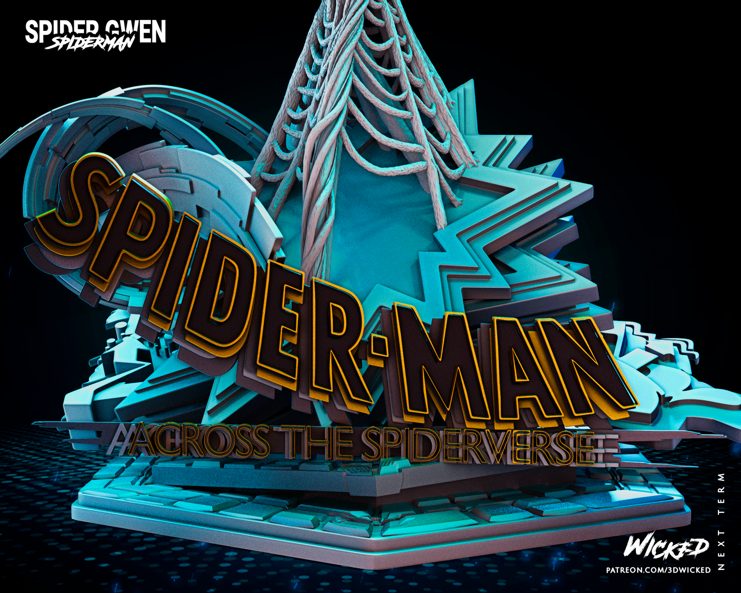 Spider Gwen (Marvel) Statue - Fan Art - Scale 1:6 (342mm) to 1:12 (170mm)