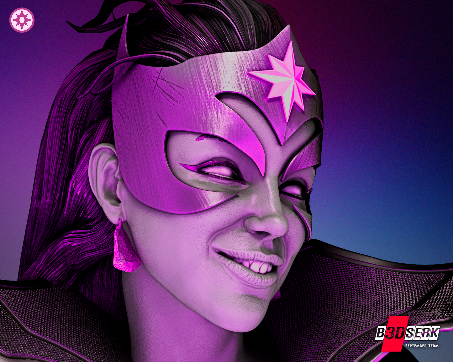 Star Sapphire- Bust - 3D Printed - Unpainted model kit - Justice League