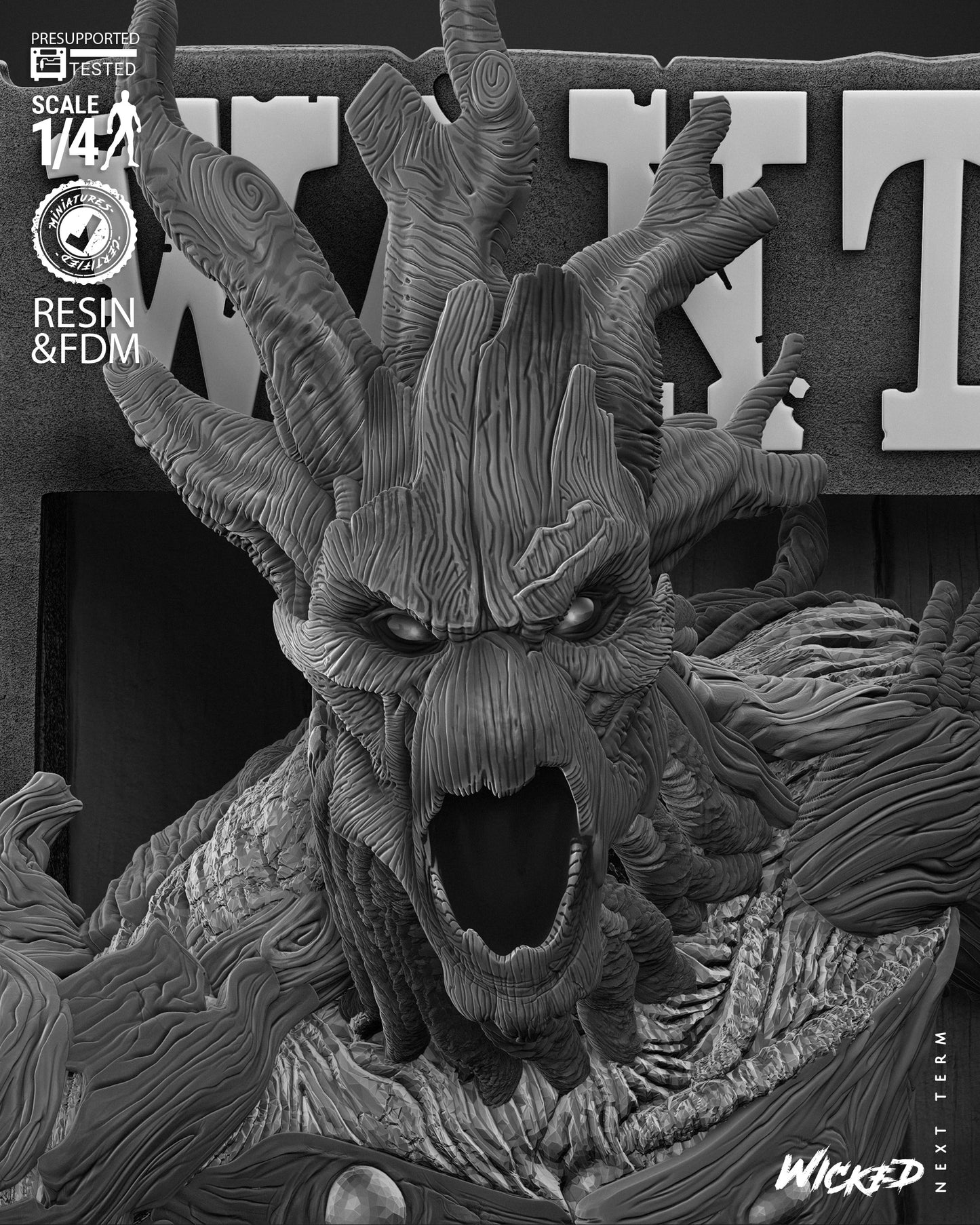 Groot (Poster Bust) - Fan Art - 3D Print Kit (Wick3d)